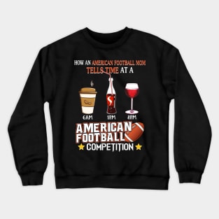 American Football Mom At A American Football Competition Crewneck Sweatshirt